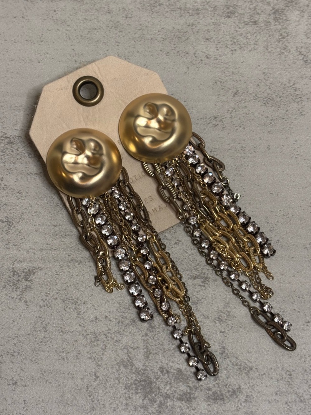 Anthropologie Chain-Link Drop Earrings